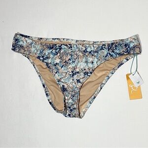 Kona Sol Multicolor Bikini Bottom Medium Coverage Hipster Size L (12/14) NWT